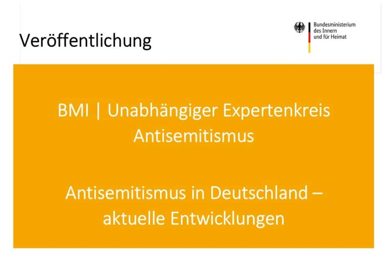 Antisemitismus in Deutschland – aktuelle Entwicklungen