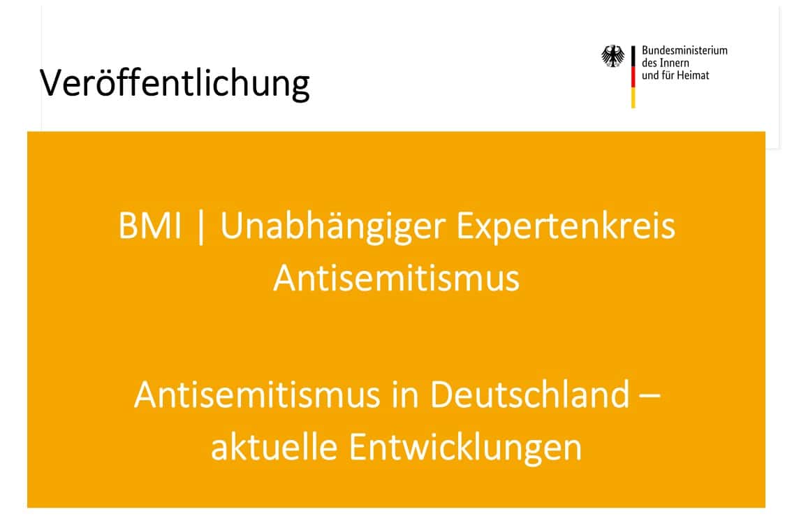 Antisemitismus in Deutschland – aktuelle Entwicklungen
