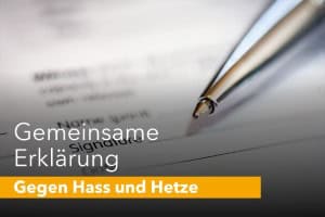 Zusammen gegen Hass und Gewalt!