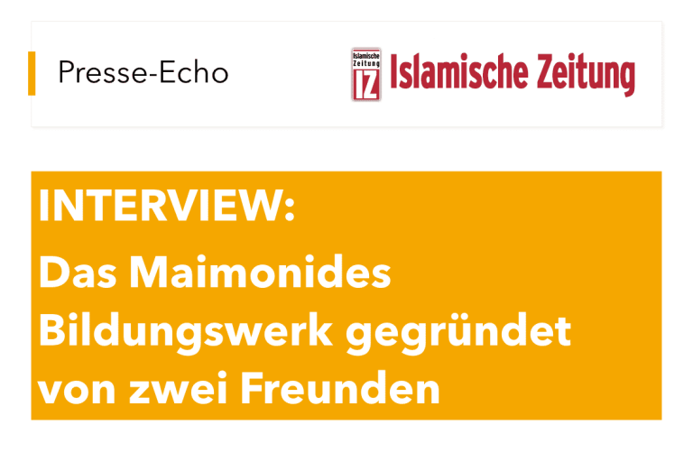 Das Maimonides Bildungswerk gegründet von zwei Freunden