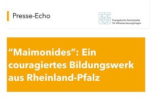„Maimonides“: Ein couragiertes Bildungswerk aus Rheinland-Pfalz