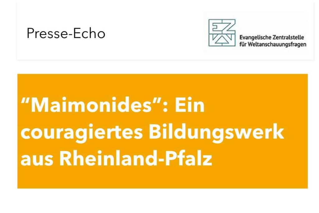 „Maimonides“: Ein couragiertes Bildungswerk