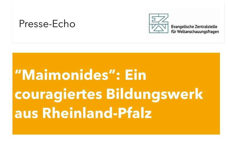 „Maimonides“: Ein couragiertes Bildungswerk