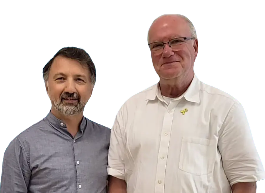 Mustafa Cimşit und Manfred Levy