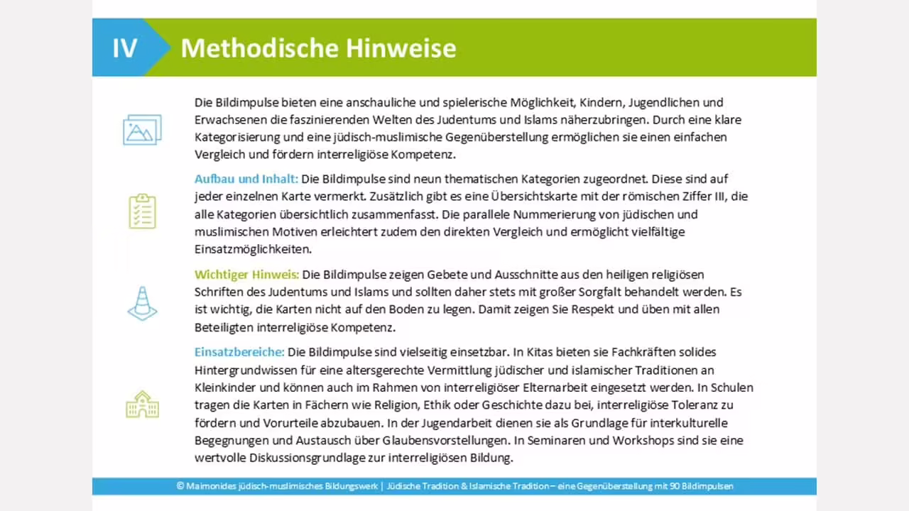 Seite mit methodischen Hinweisen zum Einsatz der Bildimpulse